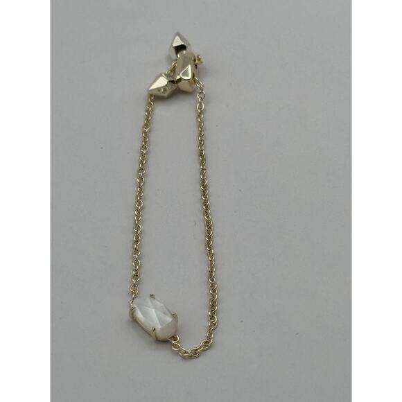 Kendra Scott Elaina Gold Adjustable Chain Bracelet - Picture 2 of 3